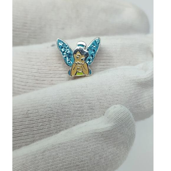 Disney Tinker Bell .925 Sterling Silver Beaded Charm - Picture 2 of 8